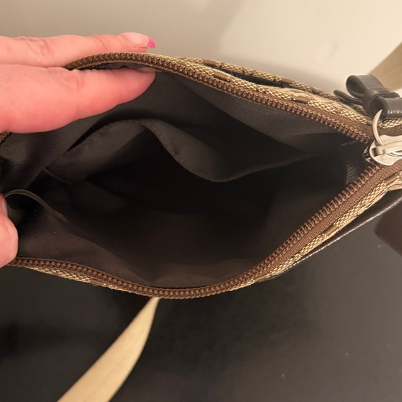 COACH Signature Stripe North/South Swingpack Crossbody Bag - Picture 11 of 13